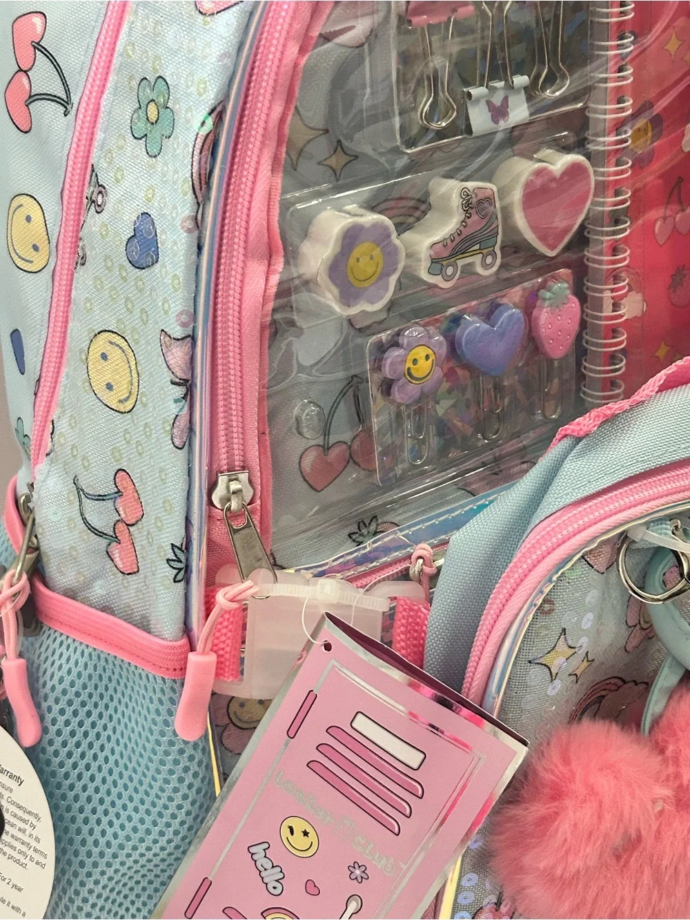 Adorable Kids Sequin Backpack with stationary set and Lunch Bag NWT